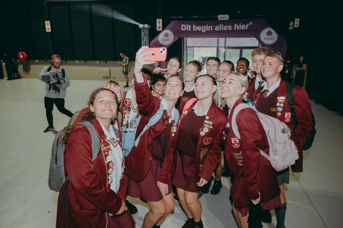 Group of learners at the Young Eagles Day