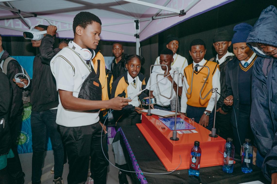 Group of learners at the Young Eagles Day