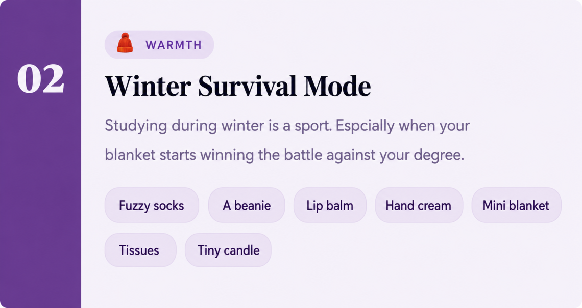 Warmth for Exam preps