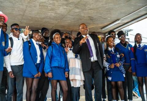 VC with the learners on Open Day