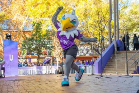 Eagi dancing during open day