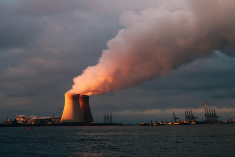 factory view from ocean representing nuclear